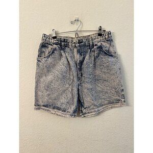 Vintage USA denim white wash mens shorts size 36